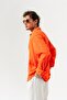 Corelino Basic Long Sleeve Linen Fabric Oversized Shirt - 6