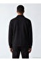 Lcw Vision Black Polo Neck Men's Zip-Up Sweatshirt - 3