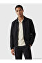 Lcw Vision Black Polo Neck Men's Zip-Up Sweatshirt