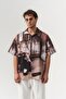 Renaissance Apaş Collar Short Sleeve Oversized Shirt