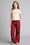 Slim Fit Patterned Ribbed Camisole Ecru Girls' T-Shirt B6689A8/Er98 - 2