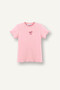 Crew Neck Floral Ribbed Short Sleeve T-Shirt Baby Girl B7544A526Sm