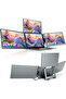 15.6" Quad Screen Laptop Extender – Triple Portable Monitor FHD IPS USB-C for Multitasking