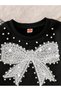Girls' Style Suit with Pearl Stone Details, Ages 3-14 - 3