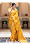 Yellow Silk Saree - MAF3077 | Yellow - 2