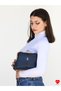 Vienna Navy Blue Women's Crossbody and Shoulder Bag |   Gold Detailed, Elegant, and Features 4 Compartments - 2