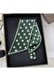 Stylish Women's Tie Scarf with Polka Dots