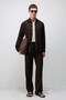 Brown Linen Blended Relax Fit Men's Shirt - 3
