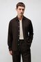 Brown Linen Blended Relax Fit Men's Shirt