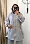 Zippered hooded 2-piece sports set (with stitch placket detail) - 5
