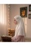 Hijap Girl's Hijap Bonnet - Elegant Rose Detailed Ready-Made Turban Pack of Lace - Stretchy Viscose Fabric (Ages 2-10) - 3