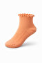 6 Pieces Mixed Navy Blue & Orange Women's Cotton Pack Socks - 2