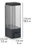 Wall Mounted Manual Liquid Soap Dispenser 4 Pieces Non-Spill Soap Dispenser with Adhesive and Screws 350 ml V-1 - 5