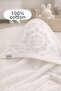 100% Cotton White Color Crown Patterned Baby Towel/Boy Baby White Crown Patterned Towel - 6