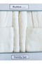 Branch Lace Piece Family Bathrobe Set Cream-Cream - 2