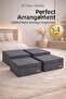 Under Bed Storage Box Set of 4 with Lids under Bed Organizer Blanket Clothes Duvet Storage Boxes