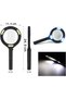 3 Led Illuminated Hand Magnifier 250 Lumen White Light Magnifier 3X Zoom Repairman Magnifier with Cob Led