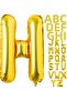 1 Piece 16 Inch 36 cm H Letter Gold Foil Balloon