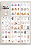Cute Cats Sticker Set of 72 - Cat Stickers
