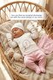 Reversible - Interlock Baby B Blanket I 80X80Cm - Cute Rabbit Letter Series in a Circle - Letter t - 3