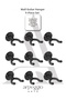 9 Pieces of Wall-Mounted Guitar Hangers – Instrument Wall Mounting Bracket Compatible with Violin, Ukulele, and More