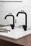 Kitchen Sink Bathroom Faucet and Robot Shower Set Corner Paper Holder Towel Rack Accessories Black Color - 2