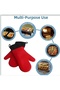 Double Oven Gloves Silicone Fireproof Non-Stick I Thermally Insulated Kitchen Cookware Gloves 41.5 cm