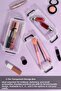 3-Piece Makeup Organizer with Lid - Transparent Modular Jewelry and Accessory Organizer Locking Box - 2