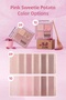 Matte and Shimmer Shades 4-Piece Eyeshadow Palette Peripera Ink Pocket Shadow Palette (10 Just Picked Pink) - 3