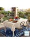 Lace Appearance Easy to Clean Liquid-Proof Non-Perforated Pvc Tablecloth - 120 X 150 Cream - 3