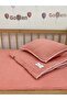 Baby Duvet Cover Set Muslin Pink 70X120 – Muslin Elastic Sheet - 2