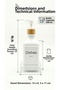 Glass Liquid Soap Dispenser/Detergent Dispenser with Metal Stand and Bamboo Lid, 500 Ml, 15 × 8.5 × 23 cm - 3