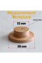 Button Wooden Handle Lale Patterned Children's Room Drawer Kitchen Furniture Cabinet Cupboard Handle Handles - 2