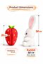 Orange Strawberry Rabbit Plush Toy 35 cm Transformable Strawberry Rabbit Soft Plush Children's Gift - 3