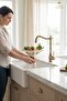 Matte Gold Retro Kitchen Faucet with Swivel Head Functional Brushed Gold Kitchen Sink Fixture - 7