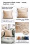 Soft Series Cushion Cover - Velvet-Textured - Hidden Closure - 5