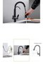 Black Spiral Kitchen Faucet with Purifier Matte Black Sink Faucet with Purifier Luxury Design - 7