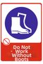 Do Not Work Without a Chisel Dekota – 3 mm Forex Warning 25 cm × 35cm