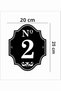 Door - Villa - Garden - Apartment - Wall Number 25X20Cm Number No - 2 Two Send Leather Pieces - 3