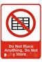 Don'T Put Anything, Don'T Depot - Dekota Printing – 3 mm Forex Warning Sign 25 cm × 35cm
