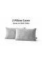 2-Piece Gray Velvet Cushion Cover 30X50 cm Reversible Invisible Zipper Piece Decorative Case - 3