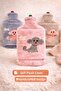 Plush Covered Hot Water Bag with Dog Emoji 2 Liters - 7
