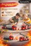 3-Piece Fire Truck Set Toy – Plastic – Fire Truck with Ladder, Off-Road Water Tanker & Rescue Vehicle - 4