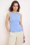 Mavi Sırtı Fiyonk Detaylı Peplum Dokuma Bluz TPRSS26BZ00045 - 2