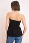 Black Ruched Detail Layer Layered Woven Blouse Twoss26Bz00327 - 7