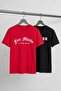 Black-Red 2 Pack Regular/Normal Fit Printed 100% Cotton T-Shirt Tmnss26Ts00043 - 5