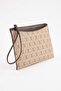 Bej Baskılı Kadın Mini Boy Clutch El Çantası TAKAW26PY00007 - 2