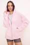 Wardrobe Essentials –Pembe Oversize Kapüşonlu Örme Sweatshirt |TWOAW26SW00018 - 2