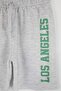 Anthracite-Snow Melange 2-Piece Boys' Plain Knitted Shorts & Bermuda Shorts Tkdss26Sr00012 - 8