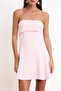 Açık Pembe Belden Açılan Straplez Kolsuz Soft Touch Örme Elbise TWOSS26EL00236 - 3